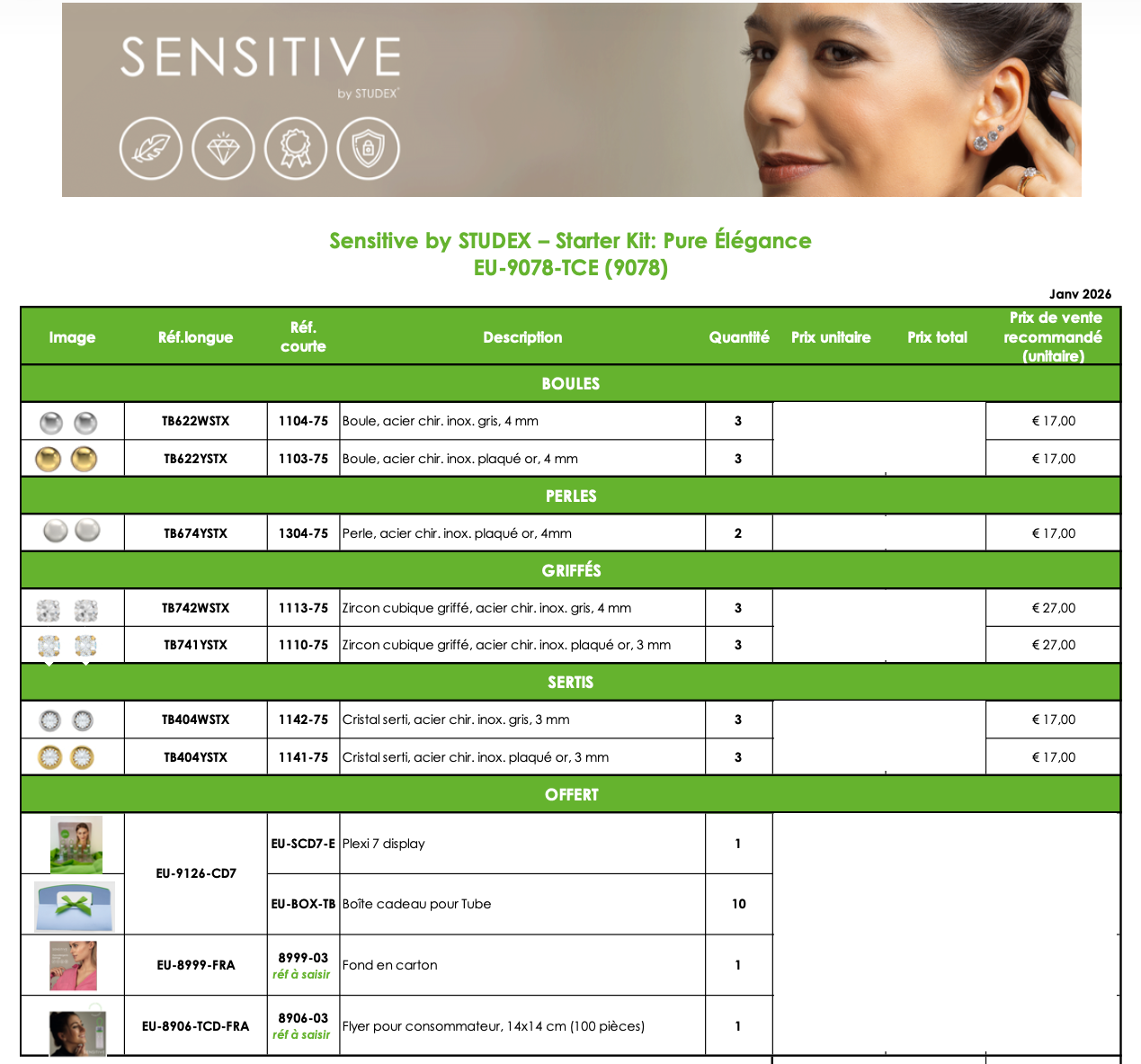 9078 - Kit Plexi 7 - Pure Élégance - 20 tubes